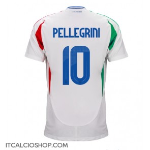 Italia Lorenzo Pellegrini #10 Seconda Maglia Europei 2024 Manica Corta